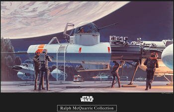 Komar Star Wars Classic RMQ Yavin Hangar 40x30cm