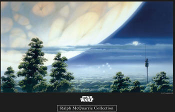 Komar Star Wars Classic RMQ Yavin Lookout 40x30cm