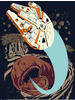 Komar Poster »Star Wars Classic Vector Asteroid Worm«, Star Wars, (1 St.),