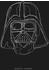 Komar Star Wars Lines Dark Side Vader 30x40cm