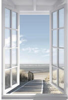 Reinders Poster "Poster Fensterblick Nordsee" Meer 1 Stk. tlg.