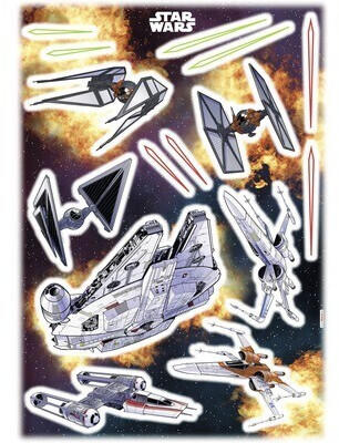 Komar Wandtattoo Star Wars Spaceships 50x70 cm