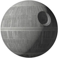 Komar Vliestapete "Selbstklebende Vlies - Star Wars XXL Death Star - Gr&ouml;&szlig;e 127 x