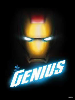 Komar Poster Iron Man The Genius 30x40cm