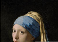 Art for the home Leinwandbild "Meisje met de pare, Jan Vermeer" Art Portrait