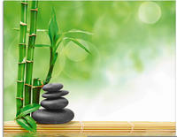 Artland Glasbild "Spa Konzept Zen Basaltsteine" Zen 1 Stk. tlg. in verschiedenen