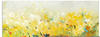 Glasbild ARTLAND "Schwingende Blumen II" Bilder Gr. B/H: 80 cm x 60 cm, Glasbild