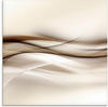 Artland Glasbild »Braune abstrakte Welle«, Muster, (1 St.)
