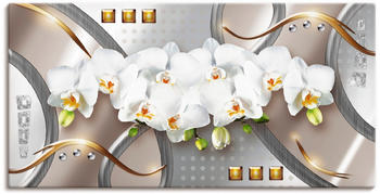 Art-Land Orchideen mit Elementen 100x50cm (23368019-0)