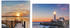 Home Affaire LED-Bilder-Set 20x15cm Leuchtturm und Sonnenuntergang (25525457-0)