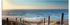 Art-Land Weg zum Nordseestrand Sonnenuntergang Strand , Bilder beige 60x45 cm