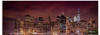 Artland Glasbild »New York City Impression bei Nacht I«, Amerika, (1 St.)