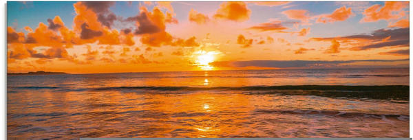 Art-Land Schöner tropischer Sonnenuntergang am Strand Sonnenaufgang &  -untergang orange 100x50 cm Test Black Friday Deals TOP Angebote ab 117,89  € (November 2023)
