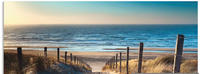 Art-Land Weg zum Nordseestrand Sonnenuntergang Strand beige 30x20 cm