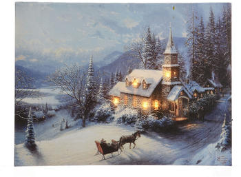 zeitzone Kirche in den Bergen 58x38cm