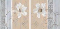Home Affaire White Flowers I/II 50x50cm (428536-0)