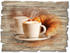 Art-Land Dampfender Cappuccino und Croissant 40x30cm (12273705-0)