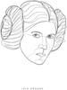 Komar Poster »Star Wars Classic Force Faces Leia«, Star Wars, (1 St.)