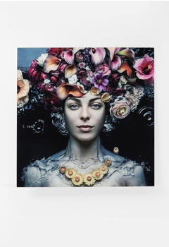 KARE Wandbild Flower Art Lady 120 x 120 cm 65022