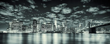 The Wall Art NY Black & White 125x50cm (49183)