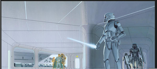 Komar Star Wars Classic RMQ Stormtrooper Hallway 50x40cm