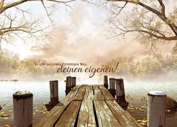 The Wall Art Canvas Bild Dein Weg 50x70cm