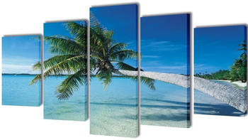 vidaXL Strand mit Plamen 5-tlg. 200x100cm (241561)
