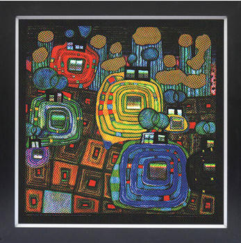 badde-design-bilder badde-design Hundertwasser 61x61cm (R7622)