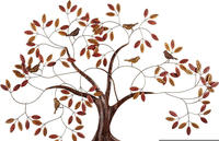 OTTO home Wanddekoobjekt "Baum, 121x87cm" gro&szlig;e Wanddeko, Wanddekoration, aus