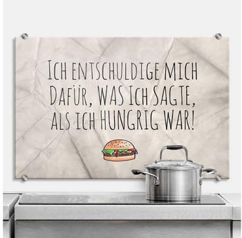 K&L Wall Art Wall-Art Als ich hungrig war 60x40cm beige