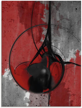 Art-Land Abstrakt in rot und schwarz 45x60cm (65398605-0)