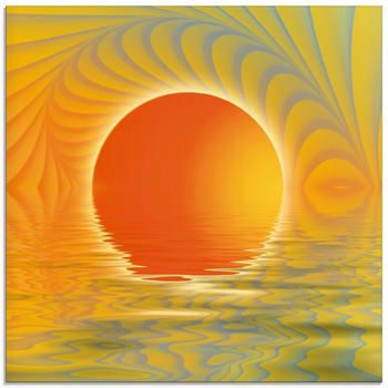 Art-Land Abstrakter Sonnenuntergang 40x40cm (21998630-0)