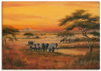 Art-Land Afrika Elefanten 70x50cm (90923933-0)