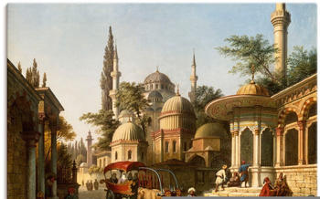 Art-Land Ansicht einer Moschee in Istanbul 80x60cm (70672319-0)