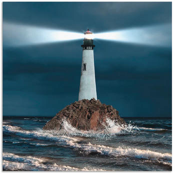 Art-Land Bild von Leuchtturm mit Lichtstrahl 40x40cm (78809455-0)