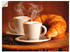 Art-Land Dampfender Cappuccino und Croissant 60x45cm (65324307-0)