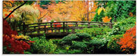 Art-Land Eine Brücke im japanischen Garten 125x50cm (90424831-0)