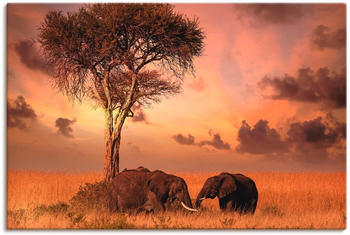 Art-Land Elefanten zum Abendessen 90x60cm (45963212-0)