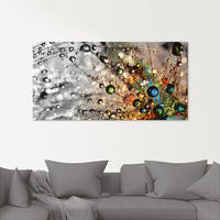 Artland Glasbild "Farbenfrohe Natur" Blumen 1 Stk. tlg. in verschiedenen...