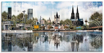 Art-Land Köln Skyline Abstrakte Collage 20 60x30cm (35031524-0)