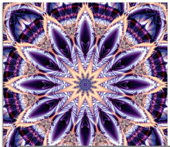 Art-Land Mandala Stern lila 20x20cm (43335759-0)
