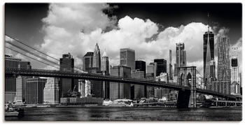 Art-Land Manhattan Skyline, Brooklyn Bridge 100x50cm (23641408-0)