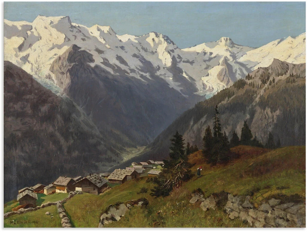 Art-Land Mürren im Berner Oberland, Schweiz 1913 80x60cm (50290616-0) Test  TOP Angebote ab 90,89 € (Oktober 2023)