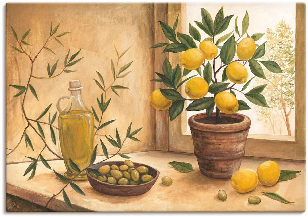 Art-Land Oliven und Zitronen 70x50cm (36000631-0) Test - ab 50,90 €