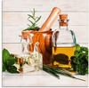 Artland Glasbild »Olivenöl und Kräuter - Küche«, Arrangements, (1 St.), in