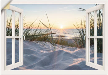 Art-Land Ostseestrand durchs Fenster 100x70cm (99761501-0)