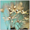 Artland Glasbild »Pusteblume glänzendes Gold«, Blumen, (1 St.), in verschiedenen