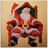 Artland Glasbild »Schlafender Weihnachtsmann«, Weihnachten, (1 St.), in
