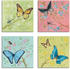 Art-Land Schmetterlinge Pastell 40x40cm (26840810-0)