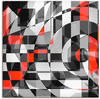 Artland Wandbild »Schwarz weiß trifft rot Version 1«, Muster, (1 St.), als
